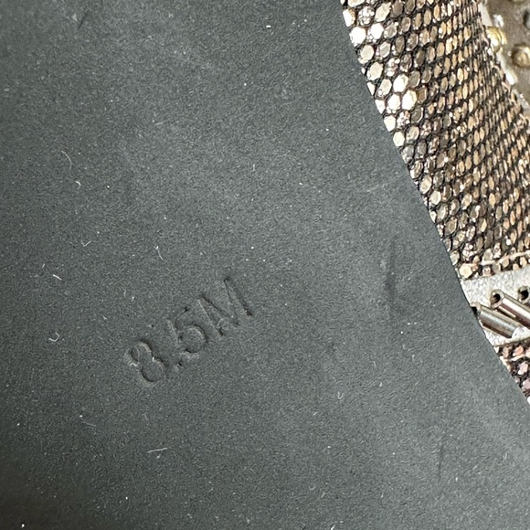 BOSTON PROPER Beaded Sequined Embellished Platform Heels -8.5 - Picture 11 of 11